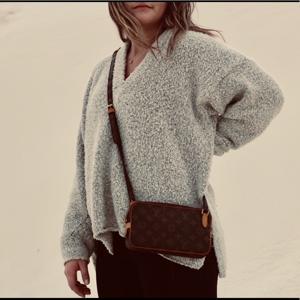 Auth Louis Vuitton Pouchette Marly
